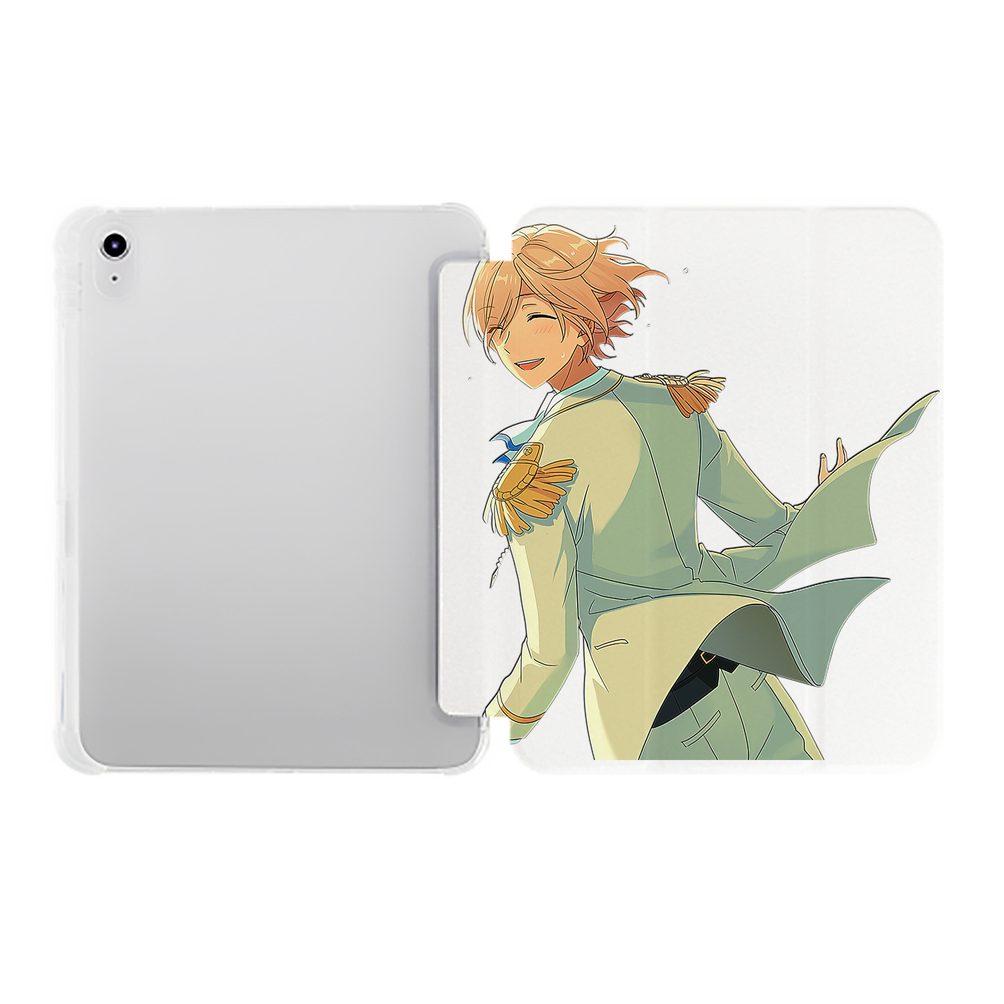 （画像用） あんさんぶるスターズ! Ensemble Stars IPad ケース ペン収納付き 三つ折りスタンド PUレザー×シリコン 対応機種9.5/10.5/10.9インチ